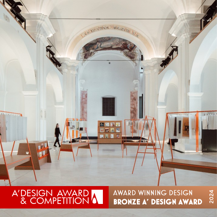 Illustration Corner Mobile Exhibition Units by Sara and Sara Bronze Product Engineering and Technical Design Award Winner 2024 