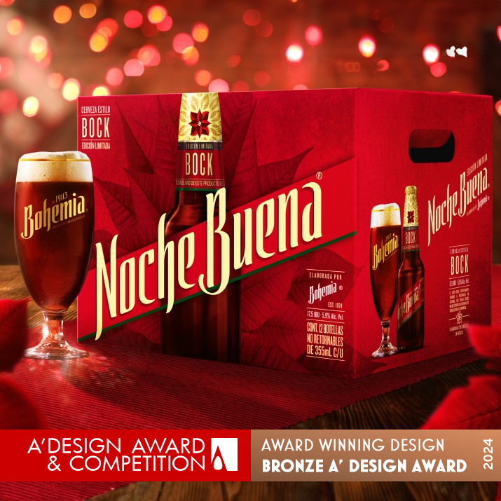 Bohemia Noche Buena Beer Packaging by Jorge Mercado Bronze Packaging Design Award Winner 2024 