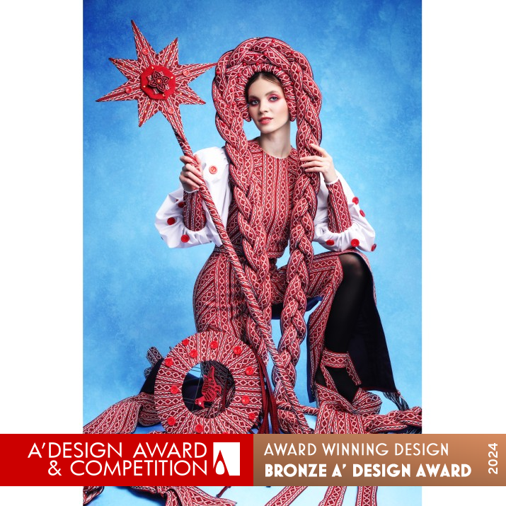 Modern National Costume Clothing by Darya Yerameyeva Bronze Costume and Heritage Wear Design Award Winner 2024 