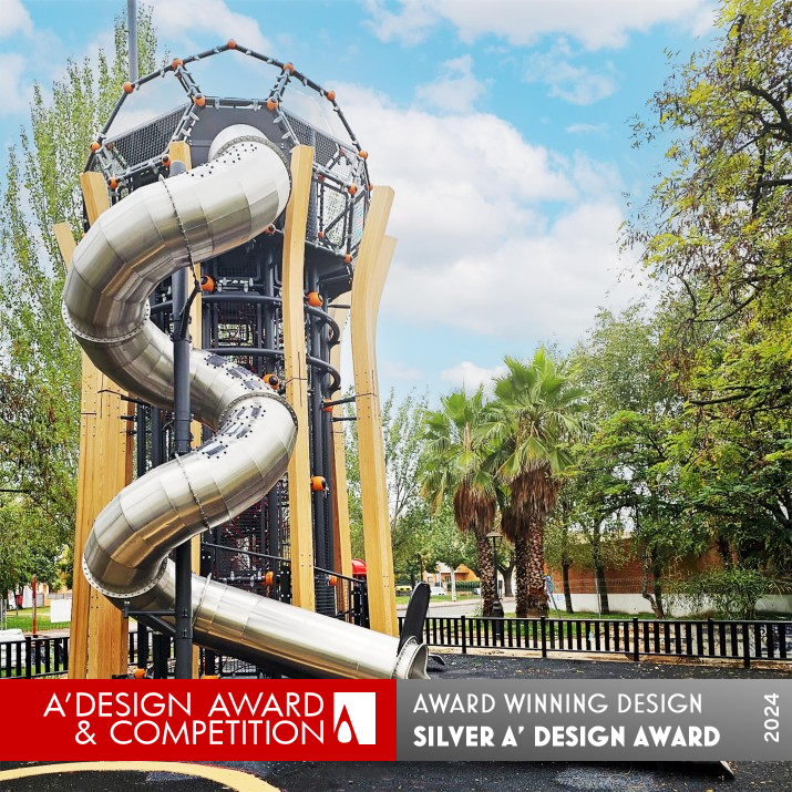 World Cup Play Unit  by Cemer Design Center Silver Playground Equipment, Play Structures and Public Park Design Award Winner 2024 