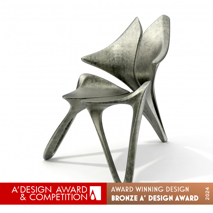 Blooming Leisure Chair by Jingye Wei Bronze Furniture Design Award Winner 2024 