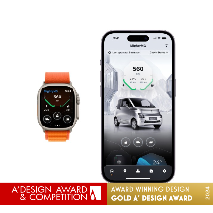 MG Next Generation Companion App by Star and Saic Oimt Golden Interface, Interaction and User Experience Design Award Winner 2024 