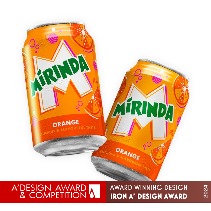 Mirinda Global Refresh Beverage Packaging  by PepsiCo Design and Innovation Iron Packaging Design Award Winner 2024 