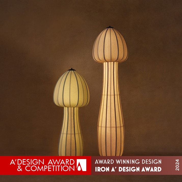 Mushroom Floor Lamps by Priyam Doshi Iron Lighting Products and Fixtures Design Award Winner 2024 