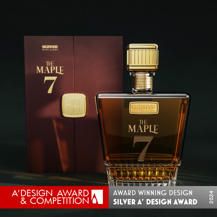 The Maple 7 Canadian Rye Whisky by Tiago Russo and Katia Martins Silver Packaging Design Award Winner 2024 