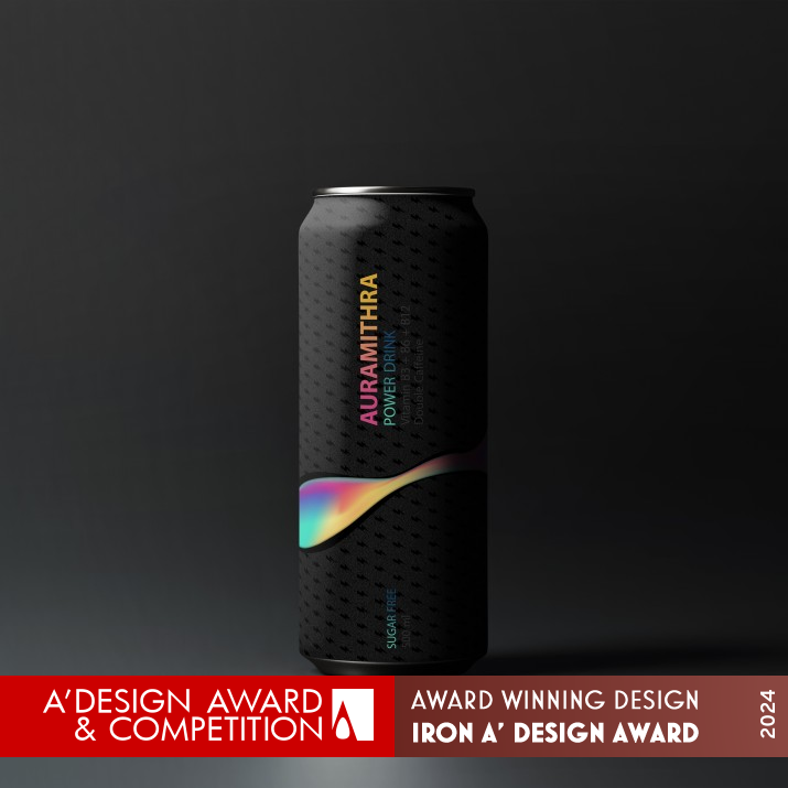 Auramithra Power Drink Packaging by Arvin Maleki Iron Packaging Design Award Winner 2024 