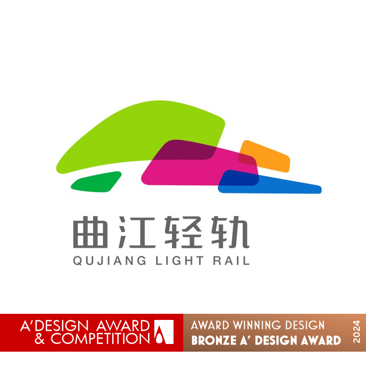 Qujiang Light Rail Brand Design by Huang Yong Bronze Graphics, Illustration and Visual Communication Design Award Winner 2024 