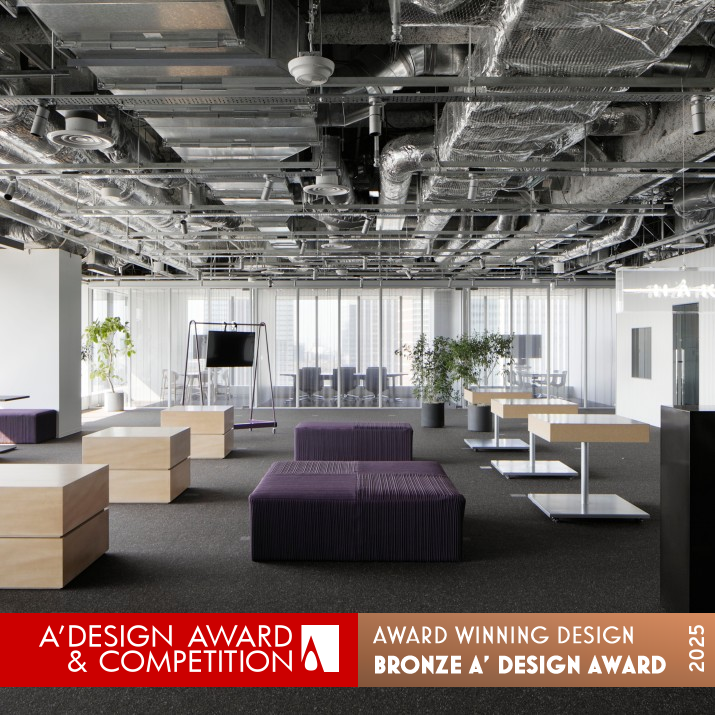 Hakuten Kyobashi Office Design by Junki Horita-Hakuten Bronze Interior Space and Exhibition Design Award Winner 2025 
