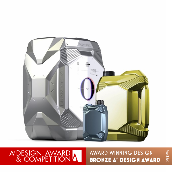 Humv Liquids Plastic Container by Peyman Hashemi and Kayhan Turan Bronze Packaging Design Award Winner 2025 