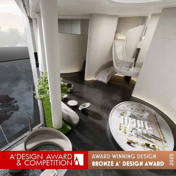Yangpu Sales Office by Shenzhen Wenhua Design Consultant Bronze Interior Space and Exhibition Design Award Winner 2025 