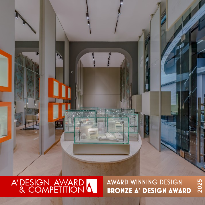 Diorse Jewerly Store by Salva Abed Bronze Interior Space and Exhibition Design Award Winner 2025 