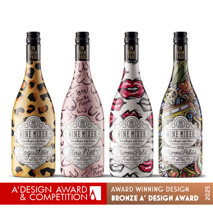 Piernas Largas Wine by Ian Wallace Bronze Packaging Design Award Winner 2025 