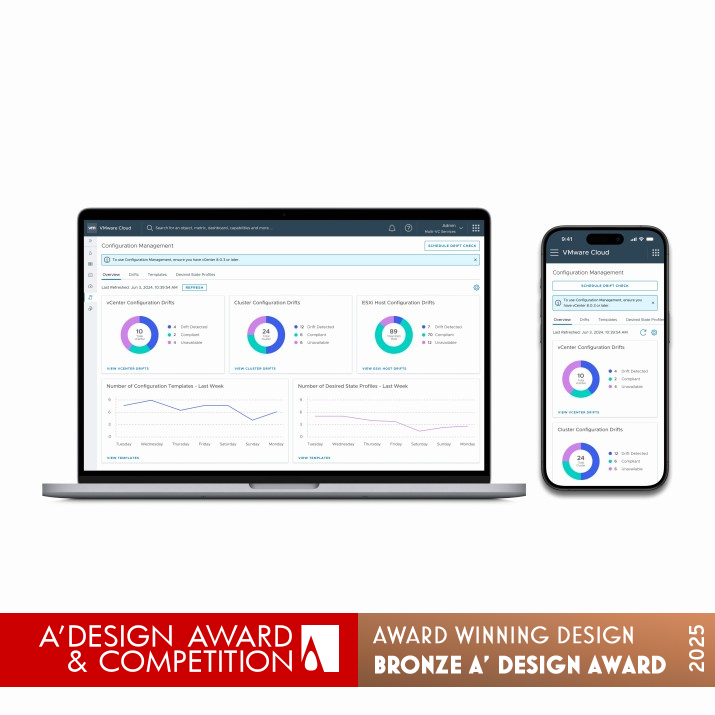 VMware Configuration Management by Bing Wu Bronze Interface, Interaction and User Experience Design Award Winner 2025 