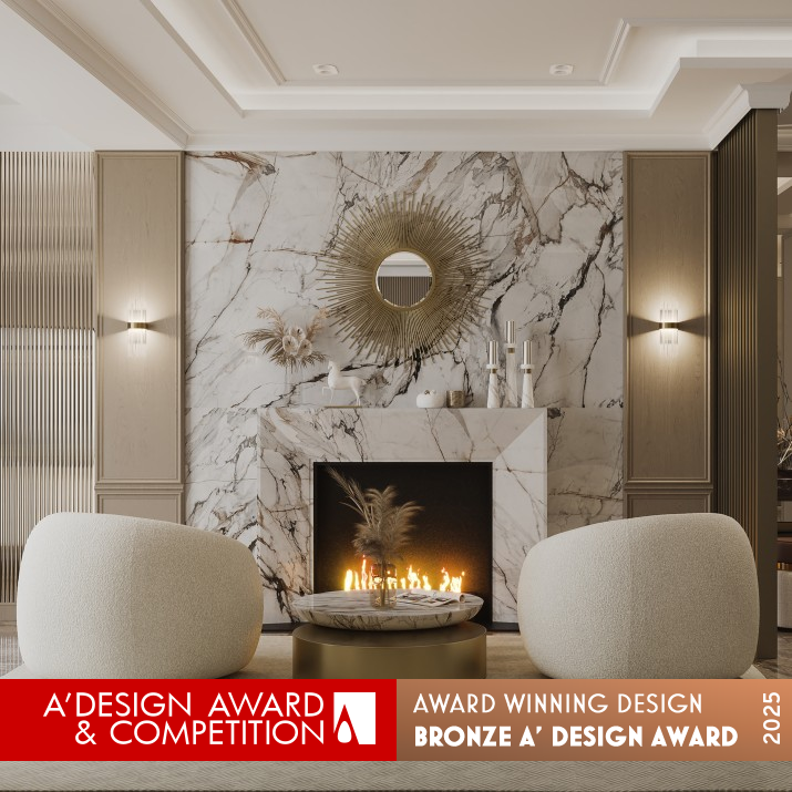 Taste of Luxury Residential House by Reghina Ivanco Bronze Interior Space and Exhibition Design Award Winner 2025 