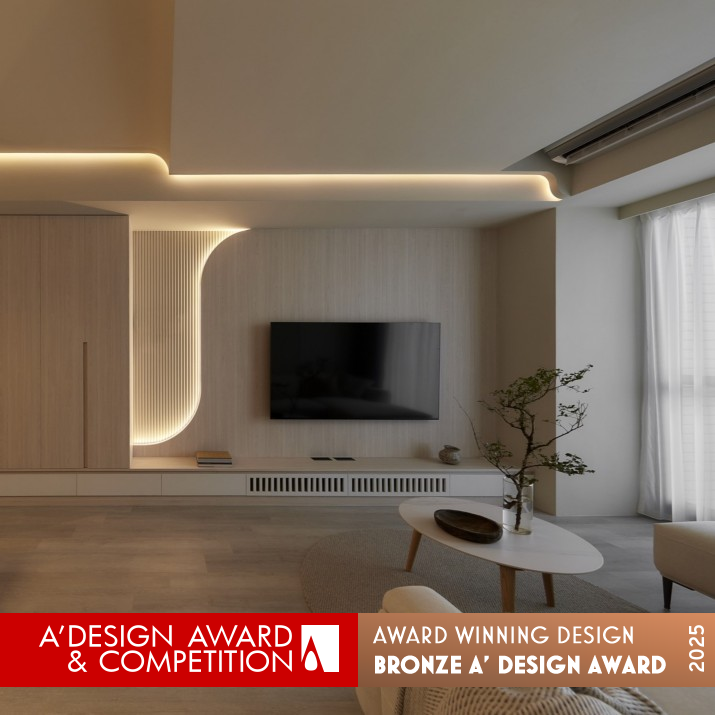 Arc Radiance Residential Apartment by Bo Yan Chen Bronze Interior Space and Exhibition Design Award Winner 2025 