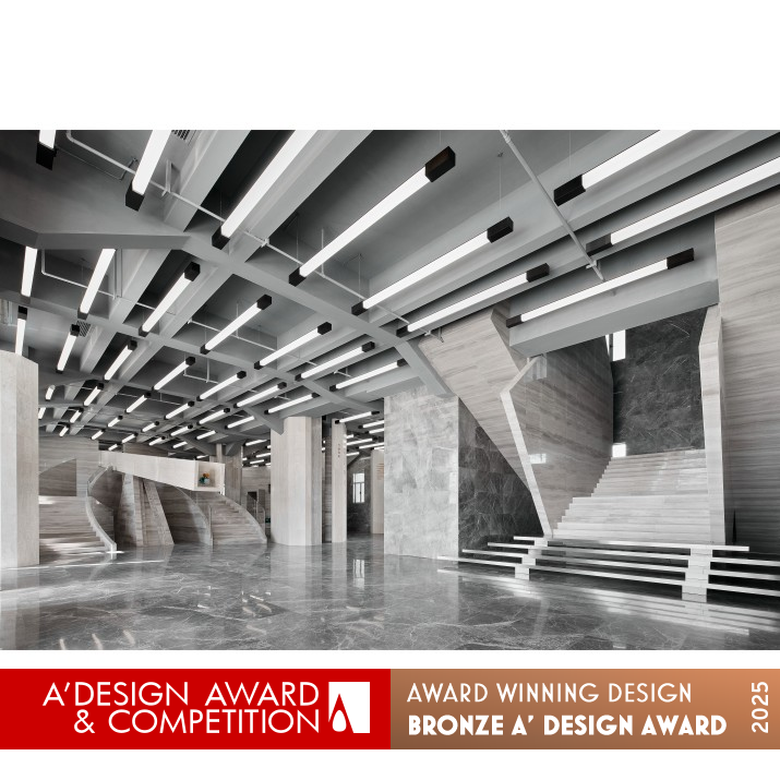 Victor Hydraulics Exhibition Hall by Li Chen Bronze Interior Space and Exhibition Design Award Winner 2025 