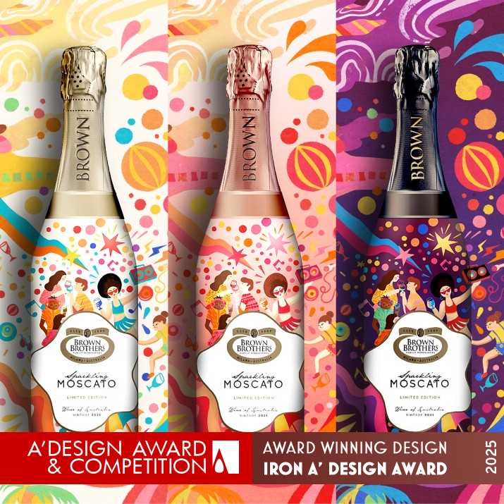 Brown Brothers Limited Edition Wine Packaging by Yiqi Tang and Zona Yuechen Guan Iron Packaging Design Award Winner 2025 