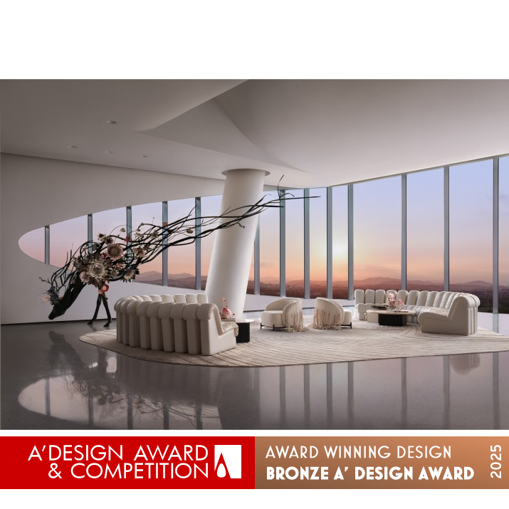 Luxebay Art Gallery Sales Center by YHDQ Design Bronze Interior Space and Exhibition Design Award Winner 2025 