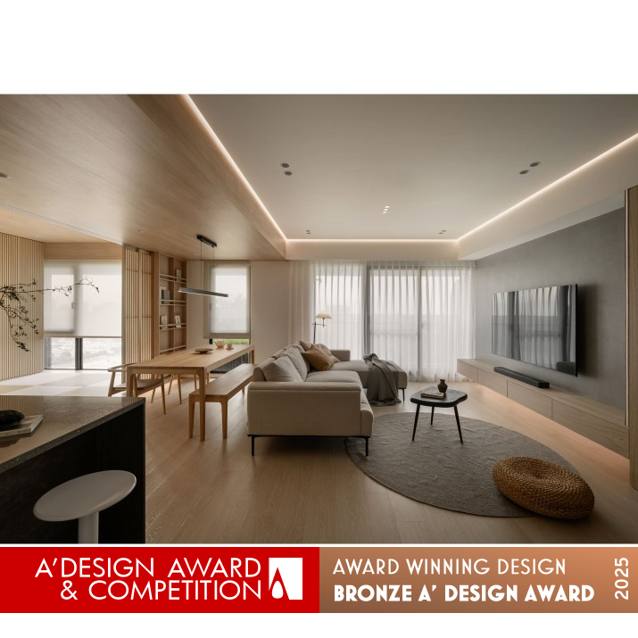 Japanese Ambience Residential House by Eason Hsu Bronze Interior Space and Exhibition Design Award Winner 2025 