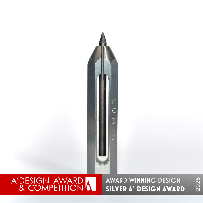 Lumin Mechanical Pencil by Alexis Zapata Silver Art and Stationery Supplies Design Award Winner 2025 