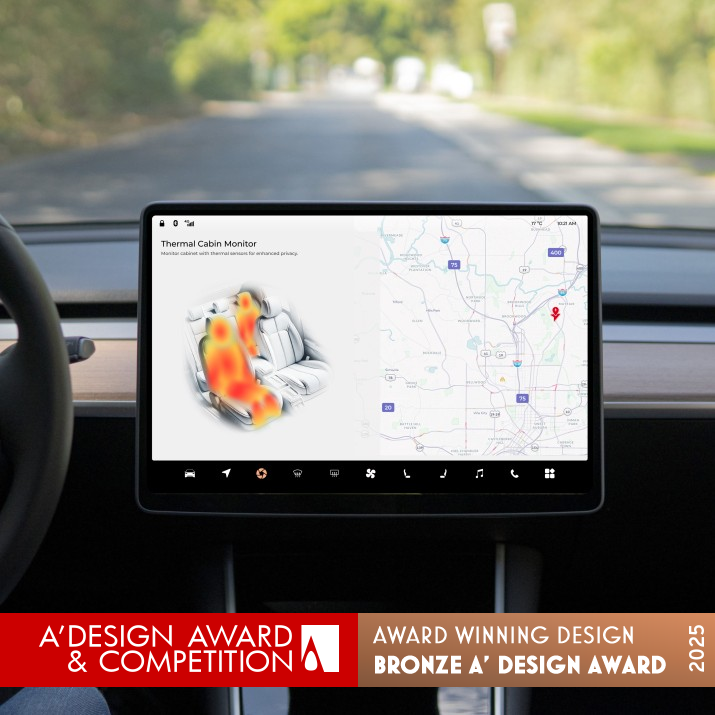 Thermal Sense Automobile Interface by Zeyuan Zhang and Xuechun Tao Bronze Interface, Interaction and User Experience Design Award Winner 2025 