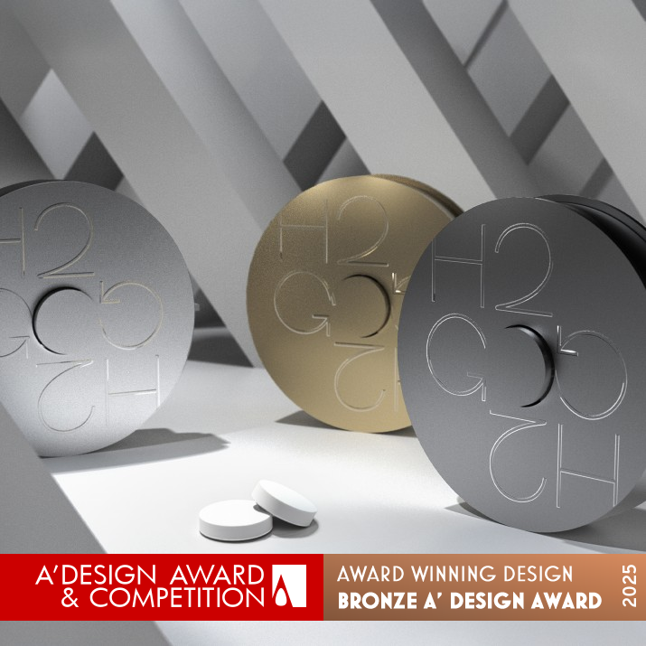 H2gO Refillable Tablet Packaging by Xunxing Liang Bronze Packaging Design Award Winner 2025 