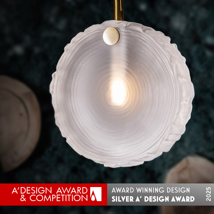 Frozen Pendant Lamp by Alexey Danilin Silver Lighting Products and Fixtures Design Award Winner 2025 