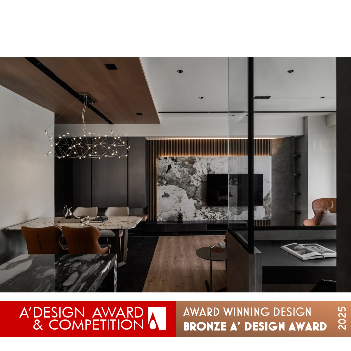 Subtle Interplay of Ink and Glow Residential House by Jen Liu Bronze Interior Space and Exhibition Design Award Winner 2025 