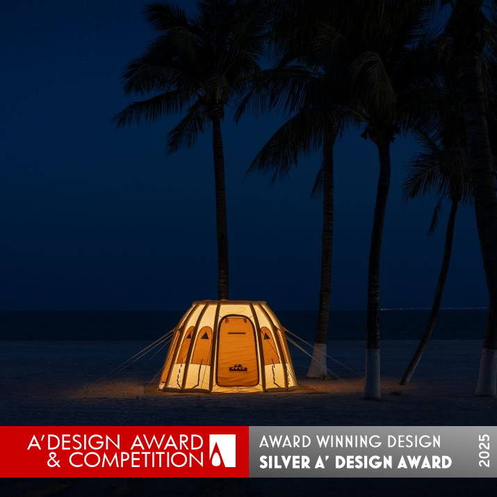 Nomadic Inflatable Camping Tent by Yubin Wang, Shuai Gong and Longjie Guo Silver Outdoor Gear and Camping Equipment Design Award Winner 2025 