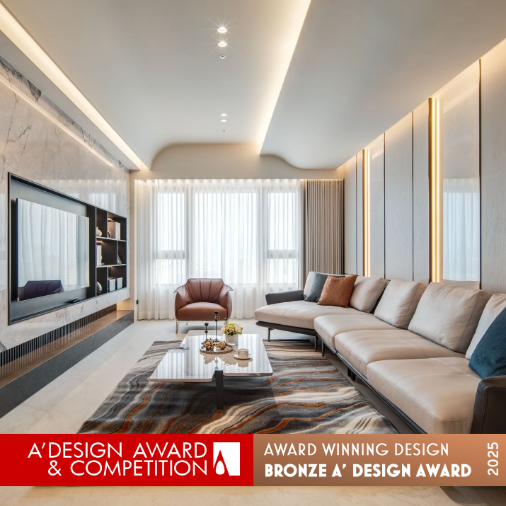 Illuminated Symphony Residence by Yu Hung Hsieh Bronze Interior Space and Exhibition Design Award Winner 2025 