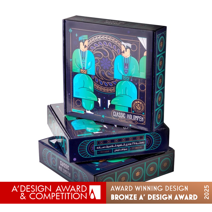 Kolompeh Traditional Kerman Pastries by Sajad Izadi Bronze Packaging Design Award Winner 2025 