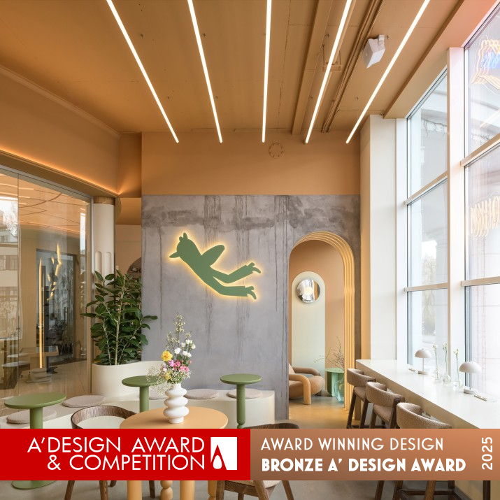 The Larks Cafe Cafe Space by Lizaveta Odintsova Bronze Interior Space and Exhibition Design Award Winner 2025 