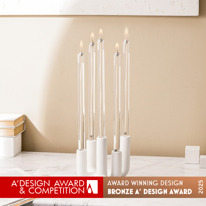 Bond Candle With Liquid Fuel by Mohammad Meyzari Bronze Homeware Design Award Winner 2025 