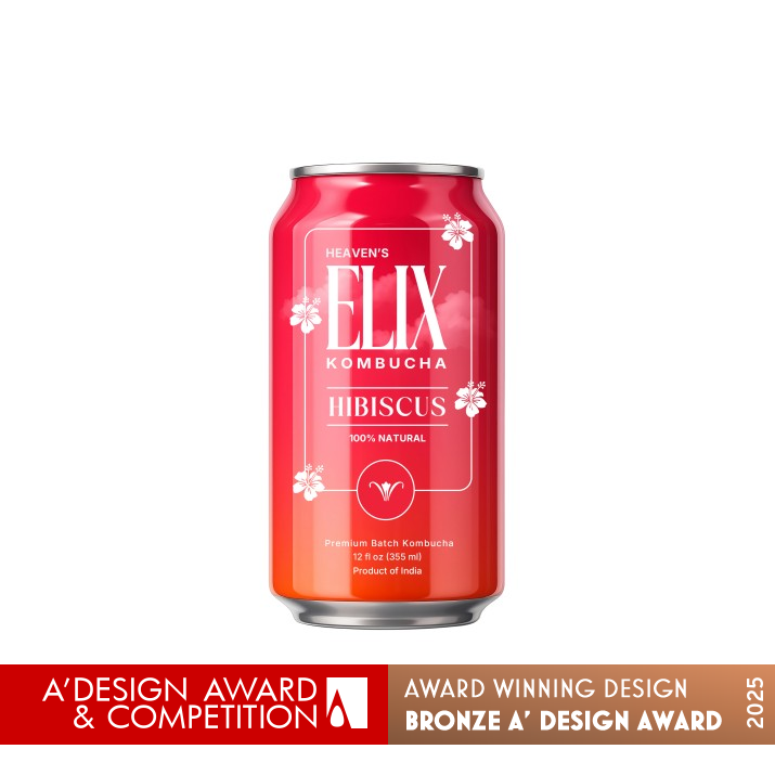 Heavens Elix Kombucha Tea by Sajindas Devidas Bronze Packaging Design Award Winner 2025 