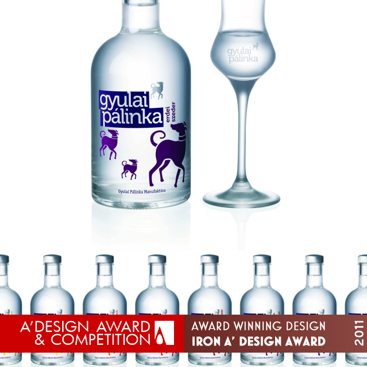 Gyulai Pálinka - Gyulai Firewater Spirit bottle by  Iron Packaging Design Award Winner 2011 