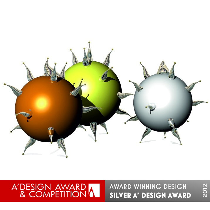 Urchin Table Cruet/Condiment Set by Clive Bullivant Silver Bakeware, Tableware, Drinkware and Cookware Design Award Winner 2012 