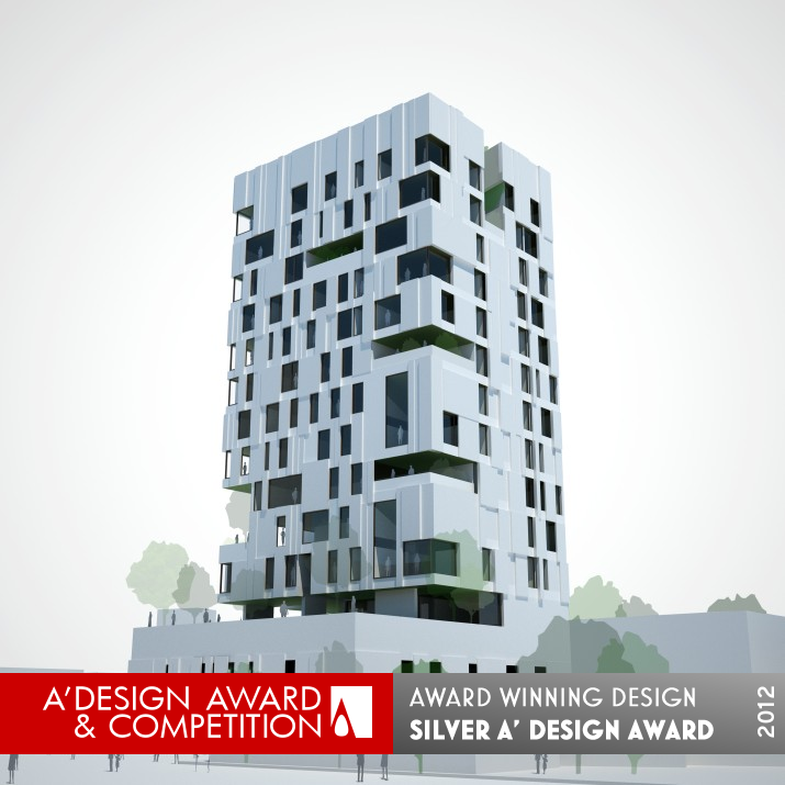 Wafra Wind Tower Residential Complex by AGi Architects Silver Architecture, Building and Structure Design Award Winner 2012 