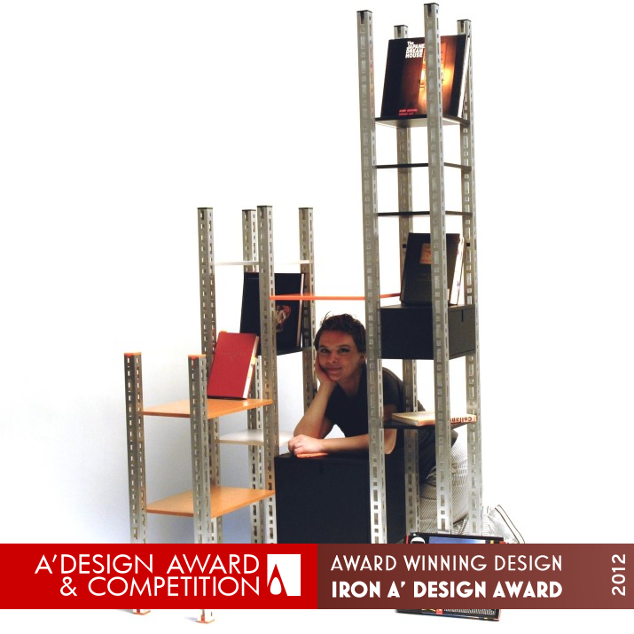 Quadro Qusabi Shelving System by Sonia Ponka Iron Furniture Design Award Winner 2012 