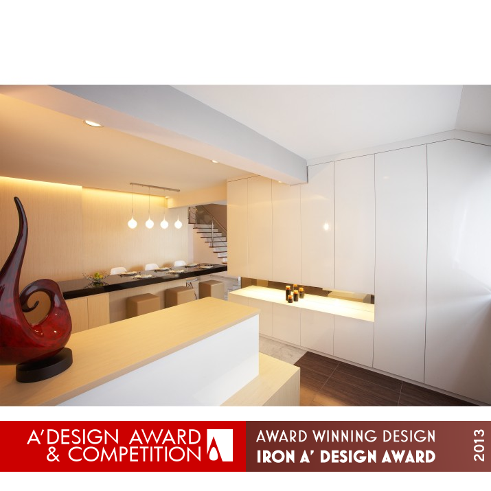 Contemporary Mansionette residential  Interior space by Don Lin Iron Interior Space and Exhibition Design Award Winner 2013 