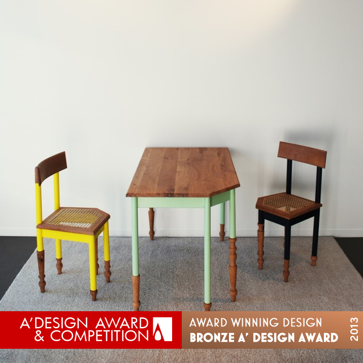 Hoek af Table, Chairs by David Hoppenbrouwers Bronze Furniture Design Award Winner 2013 