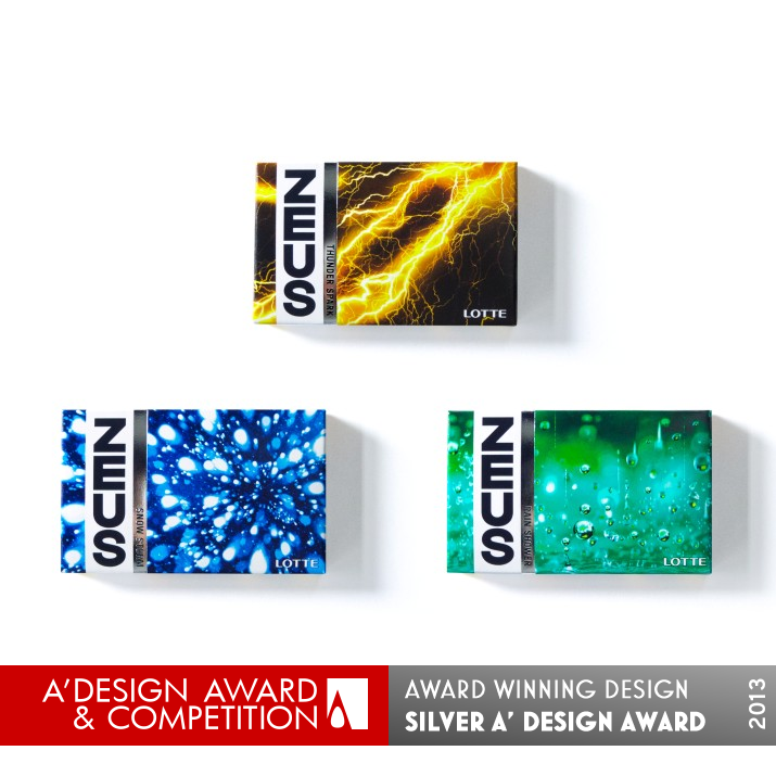 Zeus The package design of chewing gum  by Yoichi Kondo Silver Packaging Design Award Winner 2013 