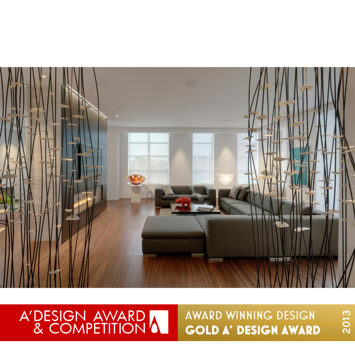 Downtown Penthouse, Toronto Private Residence by Cecconi Simone Golden Interior Space and Exhibition Design Award Winner 2013 