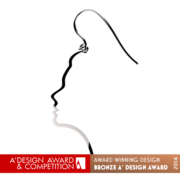 Reflection Earring by Zohreh Hoseini & saeedeh hoseini Bronze Jewelry Design Award Winner 2014 