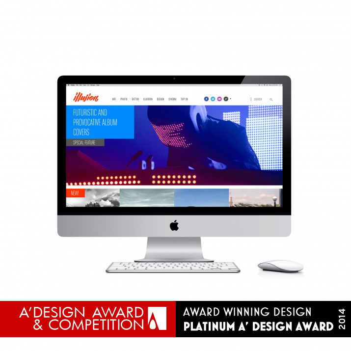 Illusion Website by Adriana de Barros Platinum Digital and Broadcasting Media Design Award Winner 2014 