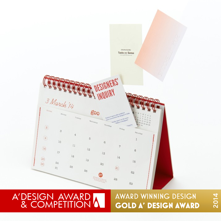 12 Pockets 2014 Calendar by Katsumi Tamura Golden Graphics, Illustration and Visual Communication Design Award Winner 2014 