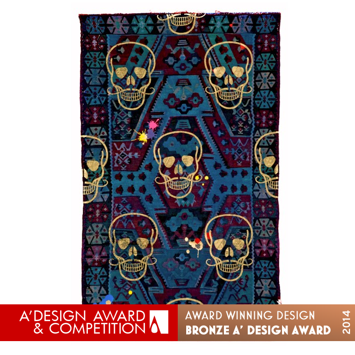 INDIGO Rug Rug by Matteo Mirko Cetinski Bronze Furniture Design Award Winner 2014 