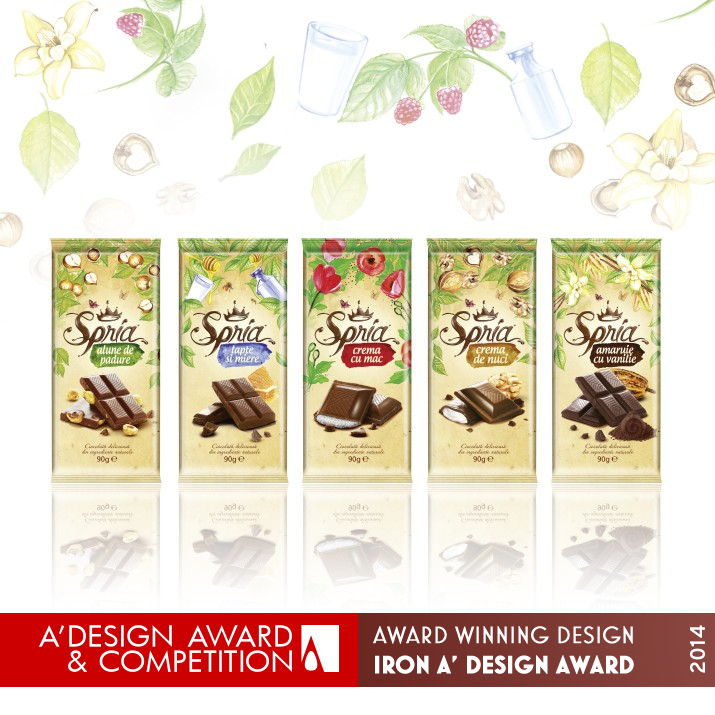 Spria Chocolate Range of chocolate tablets by AMPRO DESIGN Iron Packaging Design Award Winner 2014 