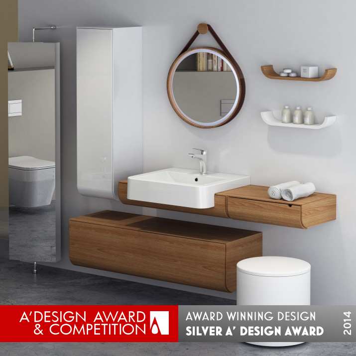 Sott'Aqua Marino Bathroom Furniture by Sevil Acar Silver Bathroom Furniture and Sanitary Ware Design Award Winner 2014 