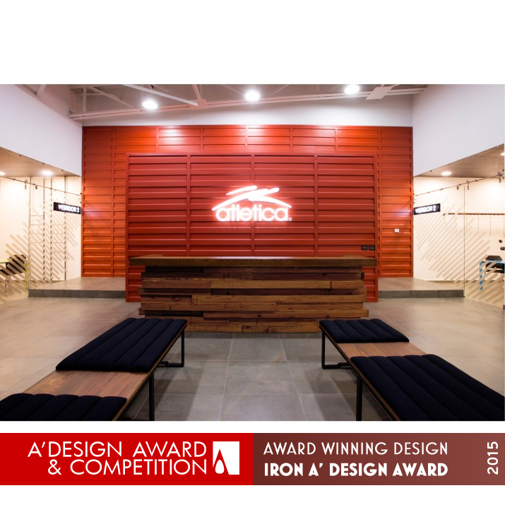 Atletica Sportswear Offices Mexico Headquarters  by Estudio Claudina Flores Iron Interior Space and Exhibition Design Award Winner 2015 