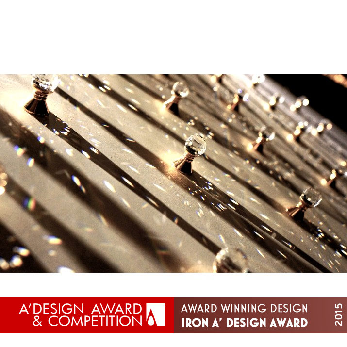 Metric Dimanic Sculptural Painting by Webber (Ping-Chun) Chen Iron Fine Arts and Art Installation Design Award Winner 2015 